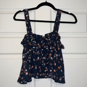 Floral print crop top